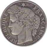 1894 SILVER 50 CENTS FRANCE - SILVER WORLD COINS - Cambridgeshire Coins