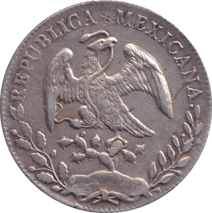1894 SILVER 8 REALES MEXICO - SILVER WORLD COINS - Cambridgeshire Coins