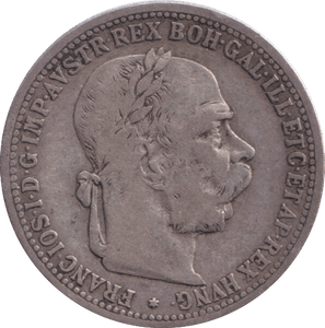 1894 SILVER CORONA AUSTRIA - SILVER WORLD COINS - Cambridgeshire Coins