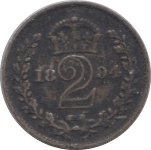 1894 SILVER MAUNDY TWOPENCE ( GF ) - MAUNDY TWOPENCE - Cambridgeshire Coins