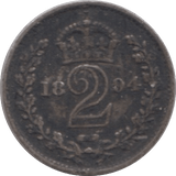 1894 SILVER MAUNDY TWOPENCE ( GF ) - MAUNDY TWOPENCE - Cambridgeshire Coins