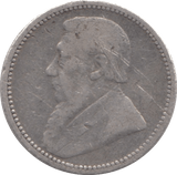 1894 SILVER SIXPENCE SOUTH AFRICA - SILVER WORLD COINS - Cambridgeshire Coins