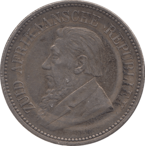 1894 SILVER SOUTH AFRICA 2 1/2 SHILLINGS - SILVER WORLD COINS - Cambridgeshire Coins