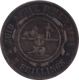 1894 SILVER TWO SHILLINGS SOUTH AFRICA - SILVER WORLD COINS - Cambridgeshire Coins