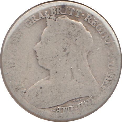 1894 SIXPENCE ( FAIR ) - SIXPENCE - Cambridgeshire Coins