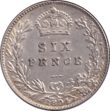 1894 SIXPENCE ( GVF ) - SIXPENCE - Cambridgeshire Coins