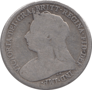 1894 SIXPENCE ( NF ) - SIXPENCE - Cambridgeshire Coins