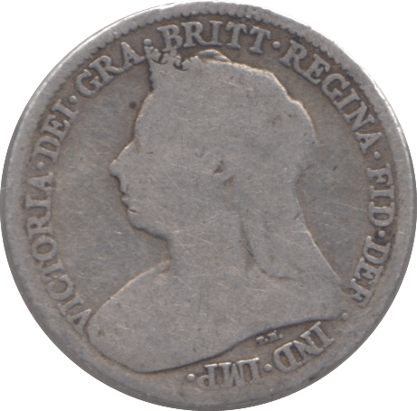 1894 SIXPENCE ( NF ) - SIXPENCE - Cambridgeshire Coins