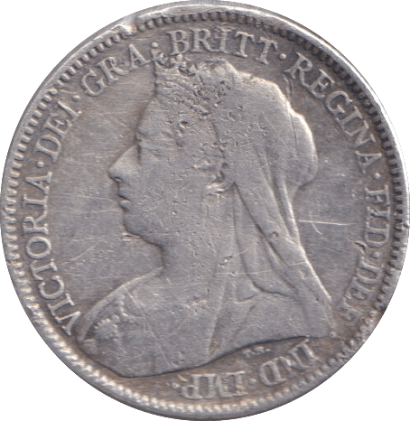 1894 SIXPENCE ( VF ) - SIXPENCE - Cambridgeshire Coins