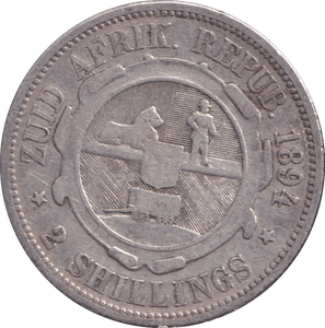 1894 SOUTH AFRICA 2 SHILLING - WORLD COINS - Cambridgeshire Coins