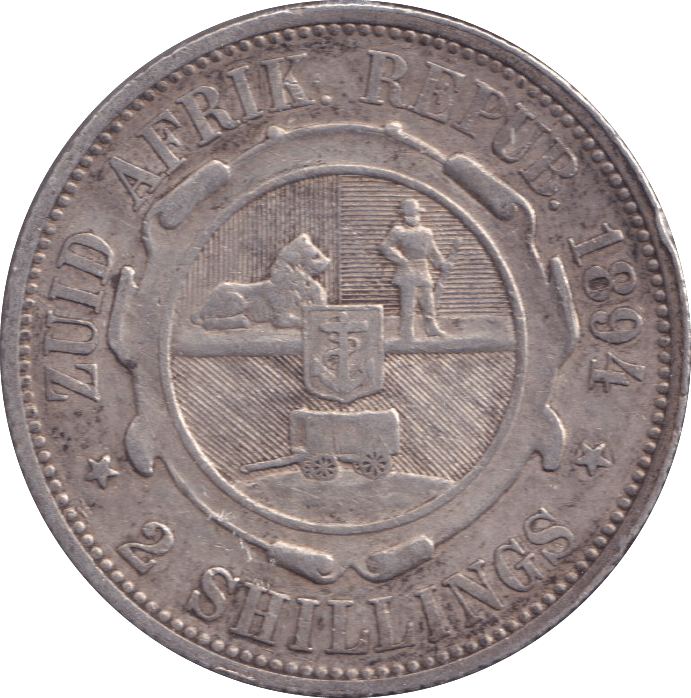 1894 SOUTH AFRICA 2 SHILLING - WORLD COINS - Cambridgeshire Coins