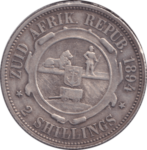 1894 SOUTH AFRICA TWO SHILLINGS - WORLD COINS - Cambridgeshire Coins