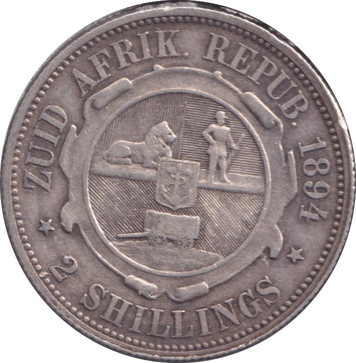 1894 SOUTH AFRICA TWO SHILLINGS - WORLD COINS - Cambridgeshire Coins