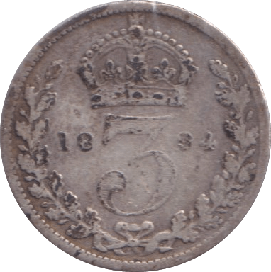 1894 THREEPENCE ( FINE ) - Threepence - Cambridgeshire Coins