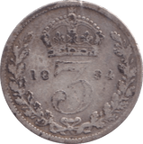 1894 THREEPENCE ( FINE ) - Threepence - Cambridgeshire Coins