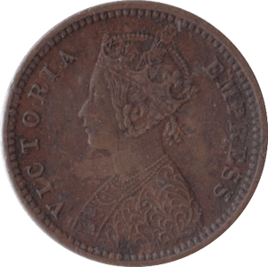 1895 1/12 ANNA INDIA - WORLD COINS - Cambridgeshire Coins