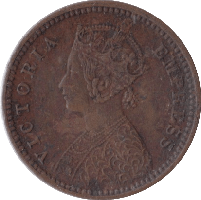 1895 1/12 ANNA INDIA - WORLD COINS - Cambridgeshire Coins
