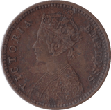 1895 1/12 ANNA INDIA - WORLD COINS - Cambridgeshire Coins