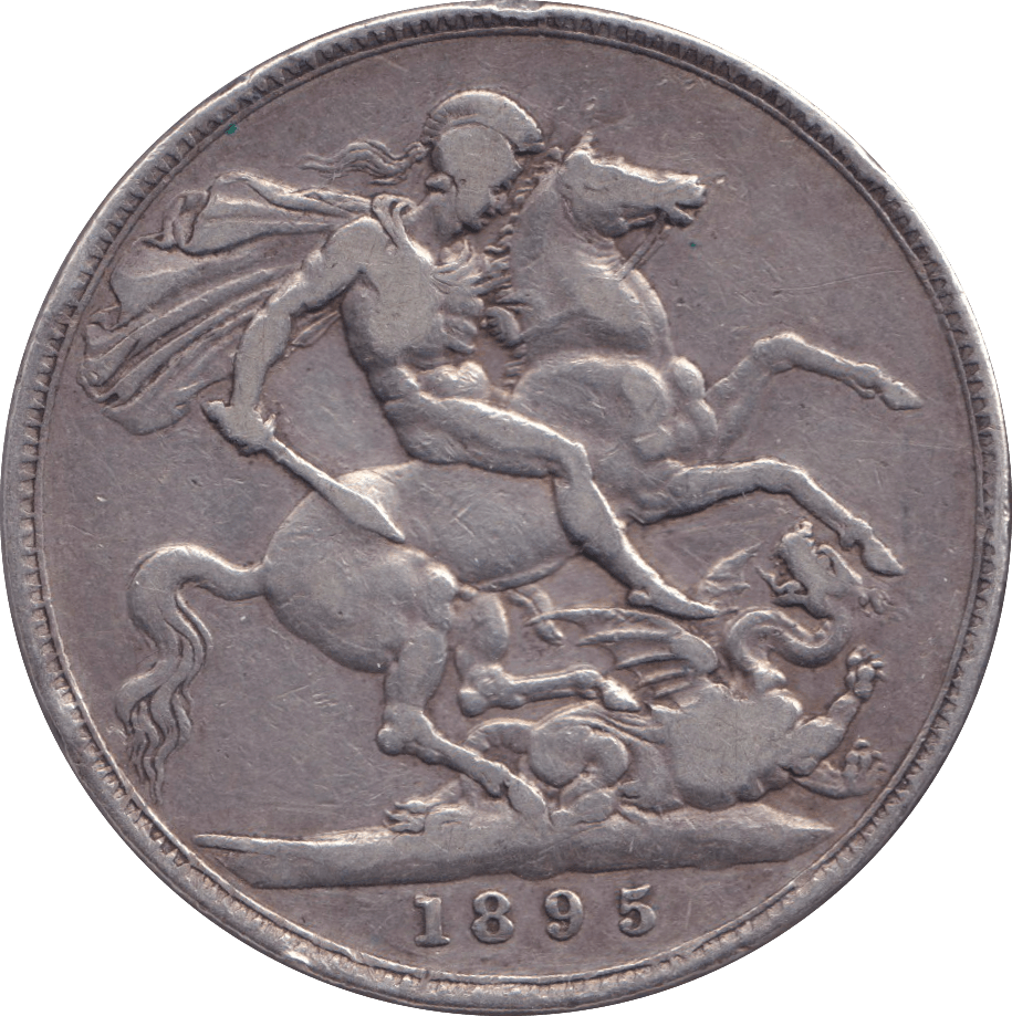 1895 CROWN 1 ( FINE ) - CROWN - Cambridgeshire Coins