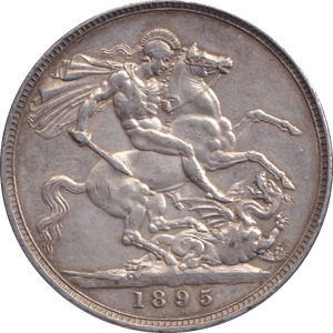 1895 CROWN ( EF ) - CROWN - Cambridgeshire Coins