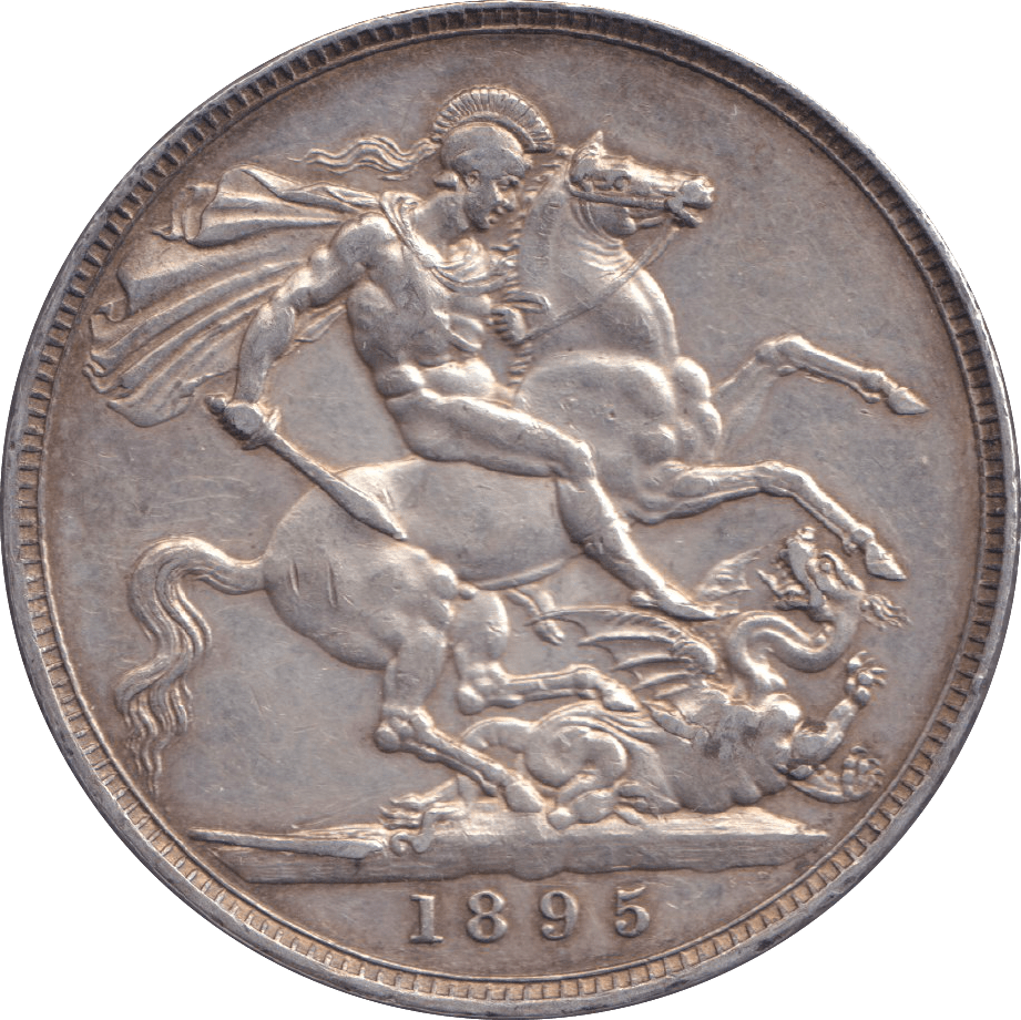 1895 CROWN ( EF ) - CROWN - Cambridgeshire Coins