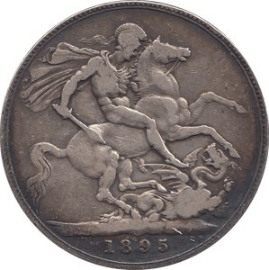 1895 CROWN ( F ) - WORLD COINS - Cambridgeshire Coins