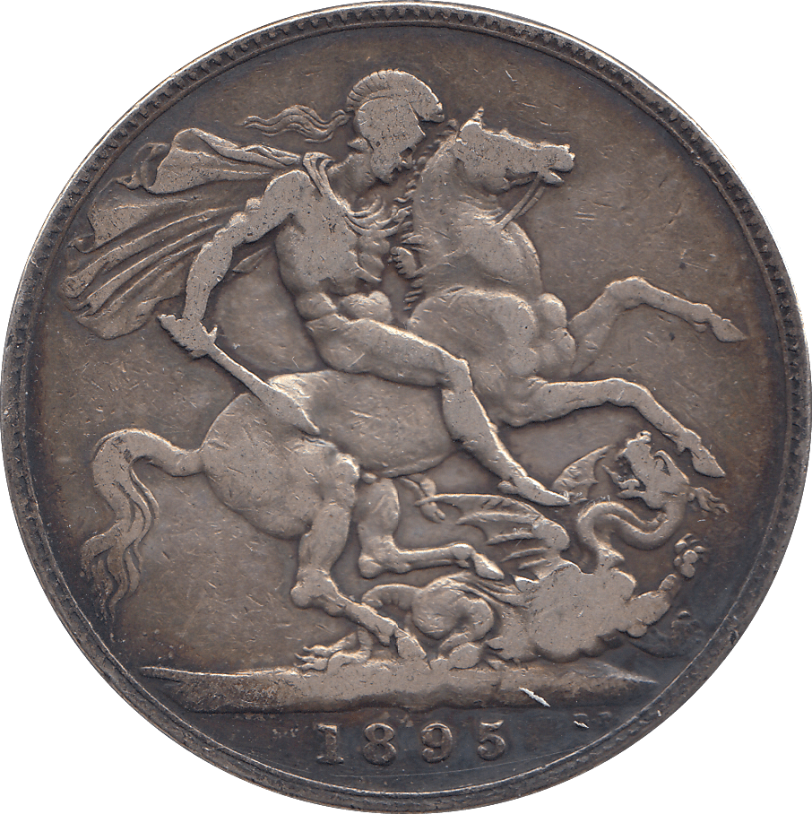 1895 CROWN ( F ) - WORLD COINS - Cambridgeshire Coins