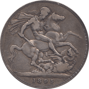 1895 CROWN ( F ) - WORLD COINS - Cambridgeshire Coins
