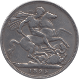 1895 CROWN ( FINE ) - CROWN - Cambridgeshire Coins