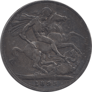 1895 CROWN ( FINE ) - CROWN - Cambridgeshire Coins