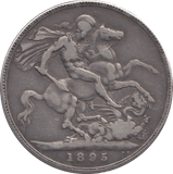 1895 CROWN ( FINE ) - CROWN - Cambridgeshire Coins