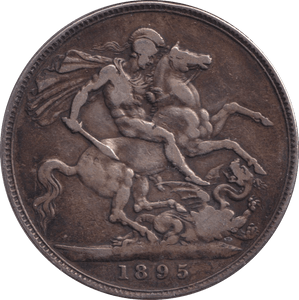 1895 CROWN ( FINE ) - CROWN - Cambridgeshire Coins