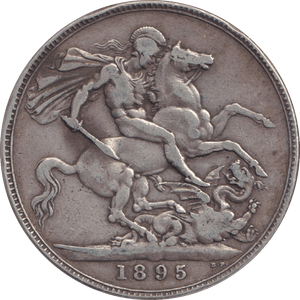 1895 CROWN ( FINE ) - CROWN - Cambridgeshire Coins