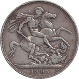 1895 CROWN ( FINE ) - CROWN - Cambridgeshire Coins