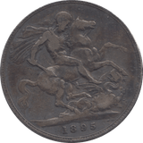 1895 CROWN ( FINE ) - CROWN - Cambridgeshire Coins