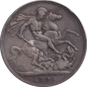 1895 CROWN ( FINE ) - CROWN - Cambridgeshire Coins