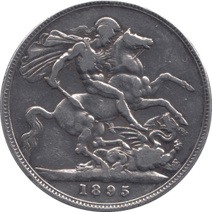 1895 CROWN ( FINE ) - CROWN - Cambridgeshire Coins