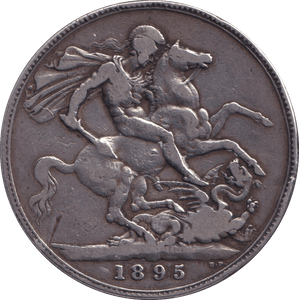 1895 CROWN ( FINE ) - CROWN - Cambridgeshire Coins