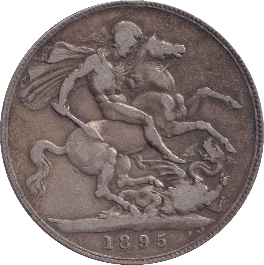 1895 CROWN ( FINE ) - FLORIN - Cambridgeshire Coins