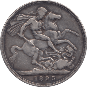 1895 CROWN ( FINE ) LIX - CROWN - Cambridgeshire Coins