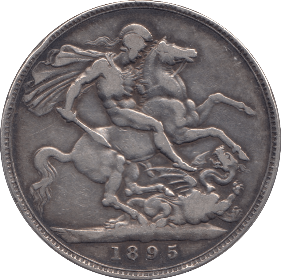 1895 CROWN ( FINE ) LIX - CROWN - Cambridgeshire Coins