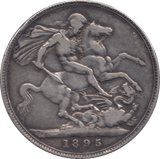 1895 CROWN ( FINE ) LIX - CROWN - Cambridgeshire Coins