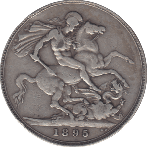 1895 CROWN ( FINE ) LIX - CROWN - Cambridgeshire Coins