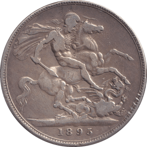 1895 CROWN ( FINE ) LIX - CROWN - Cambridgeshire Coins