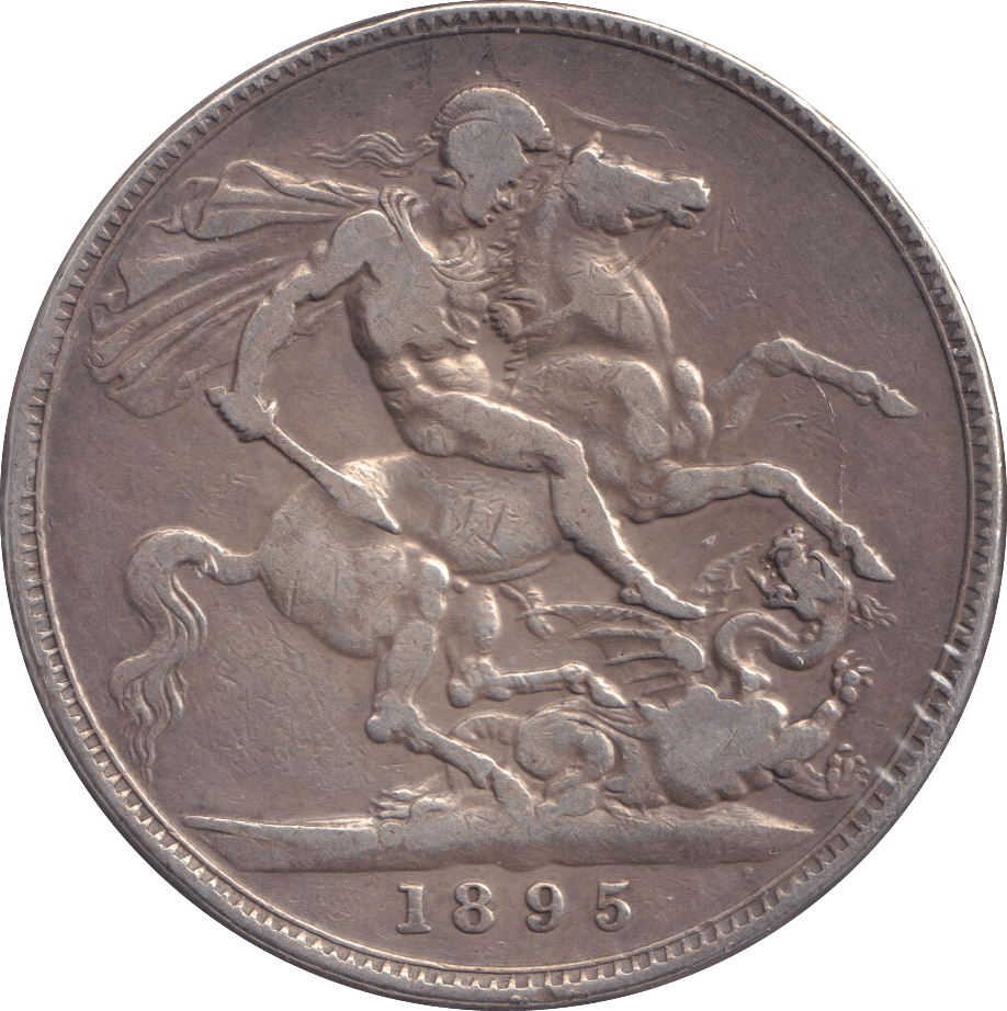 1895 CROWN ( FINE ) LIX - CROWN - Cambridgeshire Coins