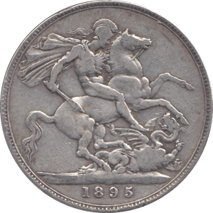 1895 CROWN ( GF ) - CROWN - Cambridgeshire Coins