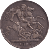 1895 CROWN ( GF ) - FLORIN - Cambridgeshire Coins