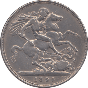 1895 CROWN ( GF ) LIX - CROWN - Cambridgeshire Coins