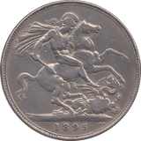 1895 CROWN ( GF ) LIX - CROWN - Cambridgeshire Coins