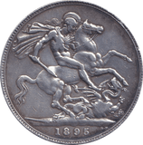 1895 CROWN ( GVF ) - CROWN - Cambridgeshire Coins